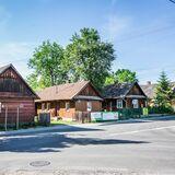 Image: The complex of wooden buildings in Mokrzyska