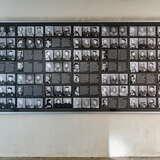 Fotografie więźniów obozu koncentracyjnego.